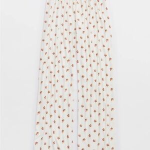 Aerie Real SoftRibbed Lace Trim Skater Pant